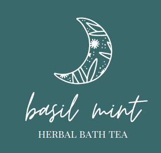 Herbal Bath Tea- Basil + Mint - Mela-Glo Beauty