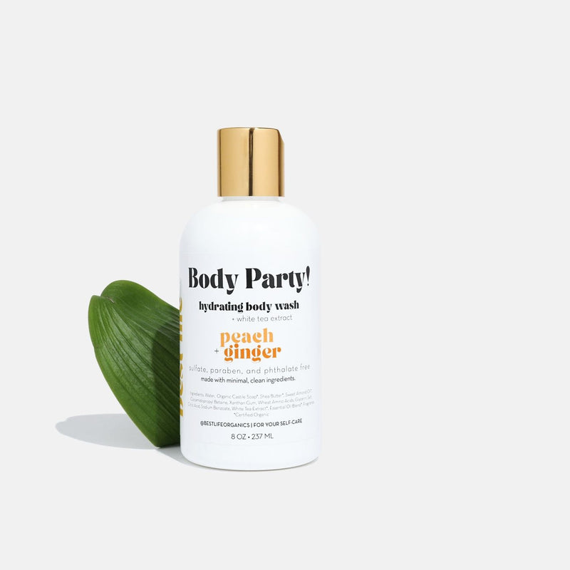 Body Party Hydrating Body Wash - Peach Ginger - Mela-Glo Beauty
